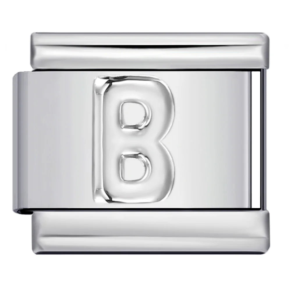 Silver Color 26 English Letters 134