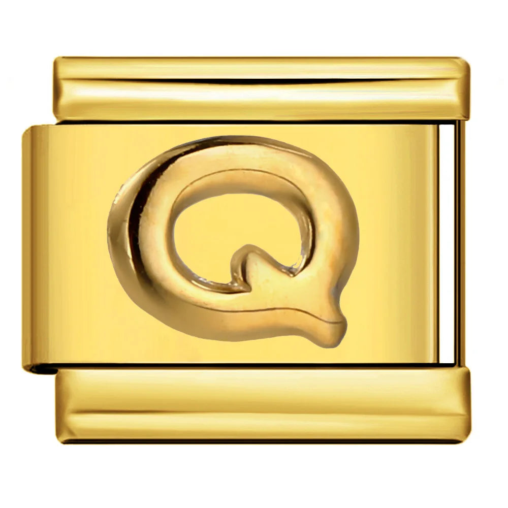 Gold Color 26 English Letters 336
