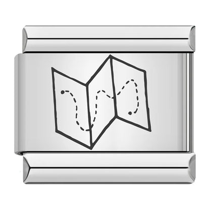 Laser Italian Charm Link 500