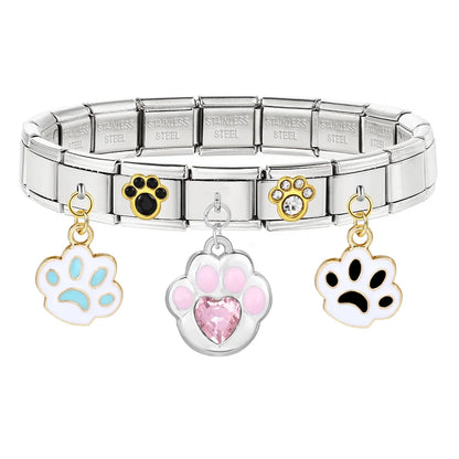 Paw Print Italian Charm 579