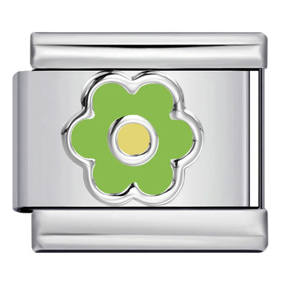 Flower Italian Charm Link 449