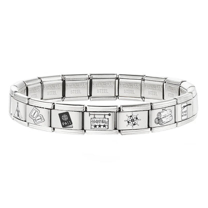 Laser Italian Charm Link 500