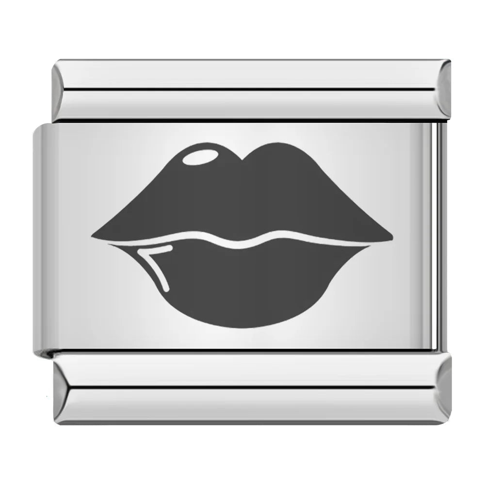 Laser Engrave Italian Charm Links 005
