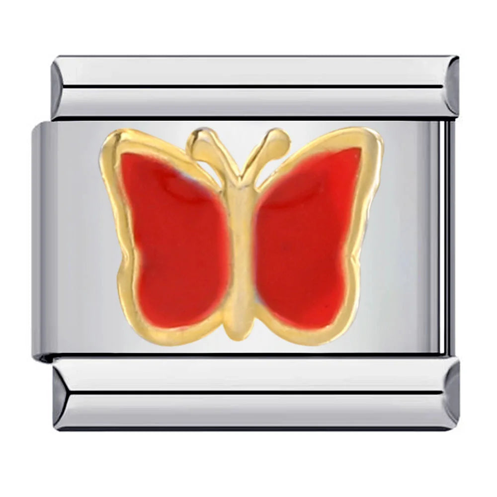 Butterfly Italian Charm Links 099