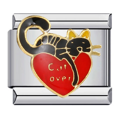 Cats Italian Charm Link 193