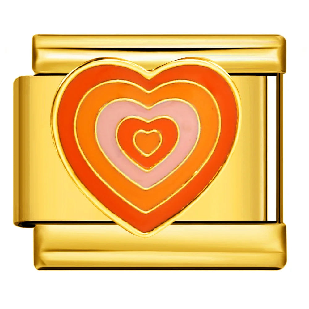 Gold Color Italian Charm Link 477