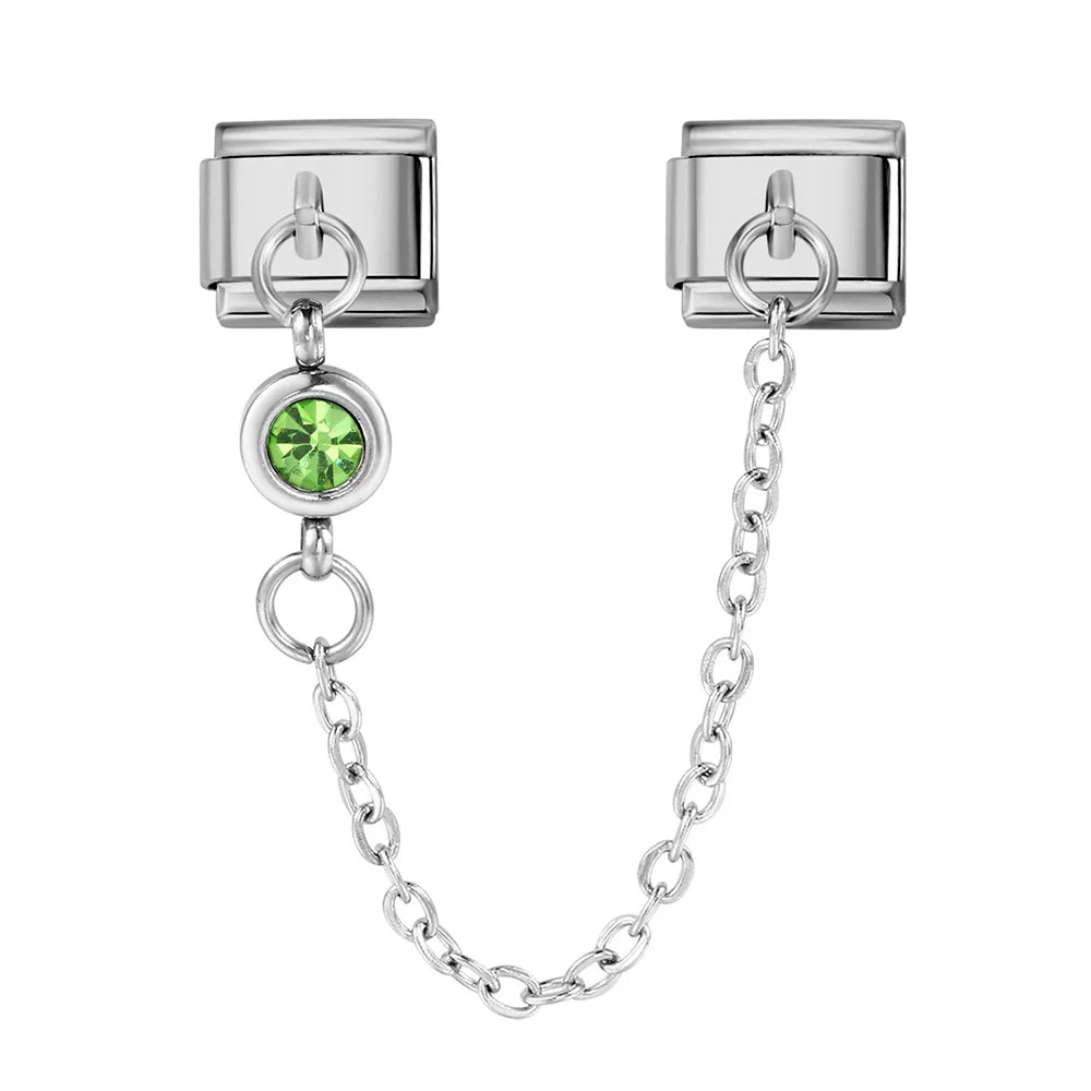 Birthstone Chain Italian Charm 496