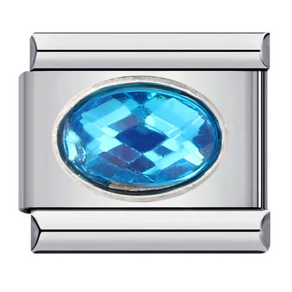 Blue Italian Charm Link 402