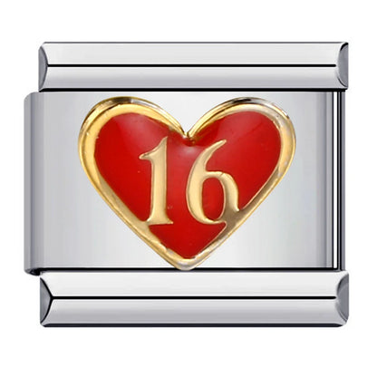 Heart Italian Charm Link 331