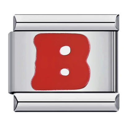 Red Color 26 English Letters 016