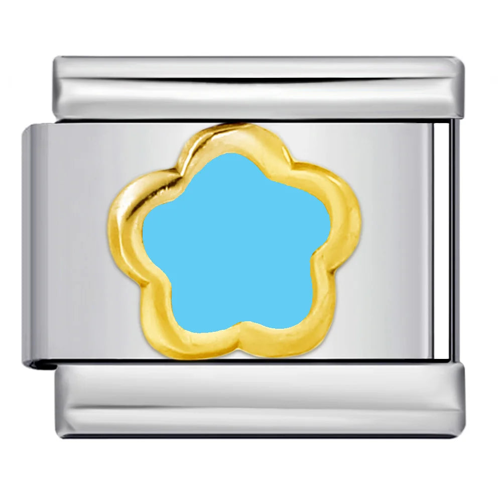 Flower Italian Charm Link 480
