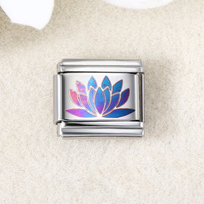 UV Laser Italian Charm Link 456