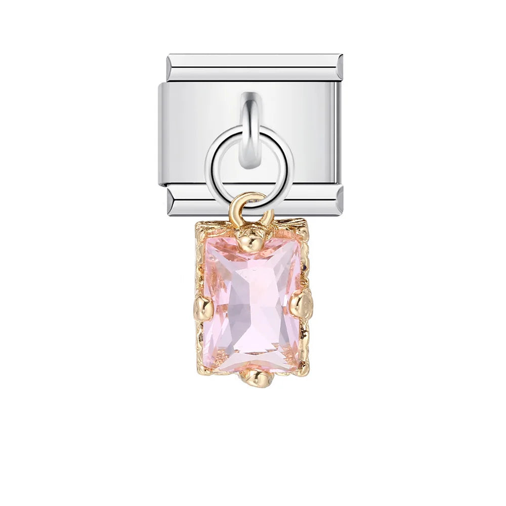Pink Italian Charm Link 401