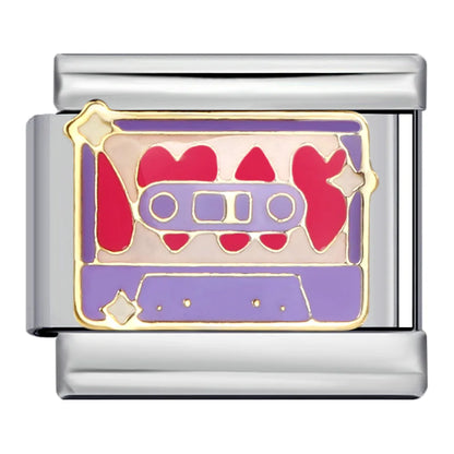 Purple Italian Charm Link 170