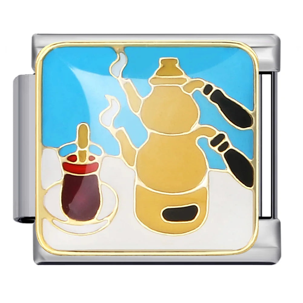 Coffee Italian Charm Link 260
