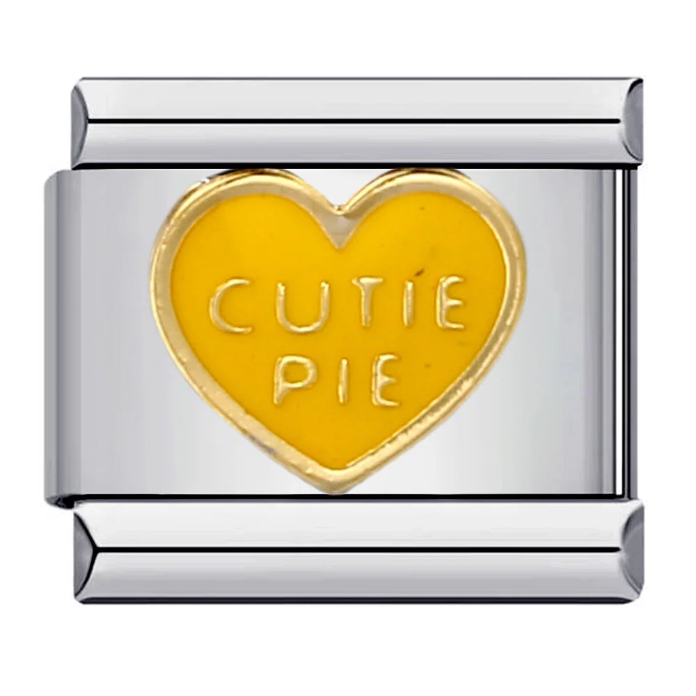 Heart Italian Charm Links 070