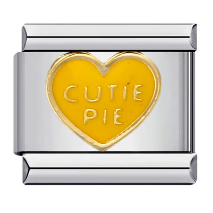 Heart Italian Charm Links 070