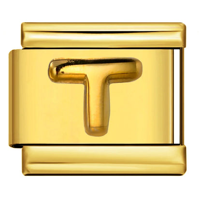 Gold Color 26 English Letters 336