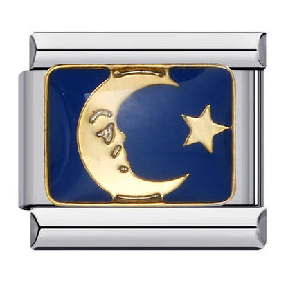 Star Moon Sun Italian Charm 172