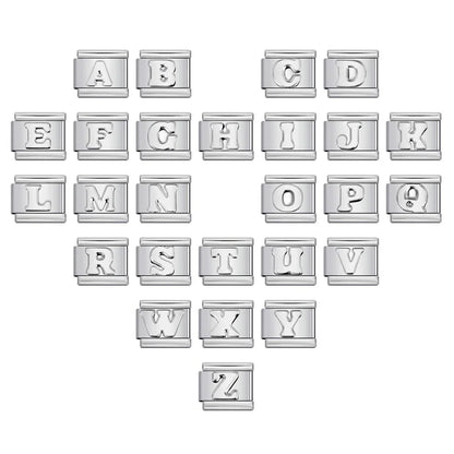 Silver Color 26 English Letter 533
