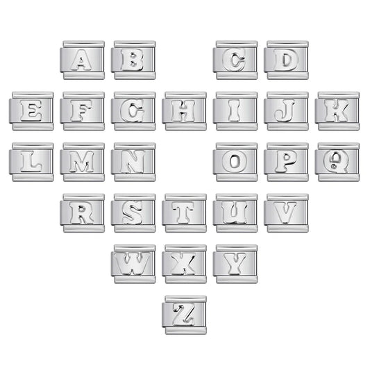 Silver Color 26 English Letter 533