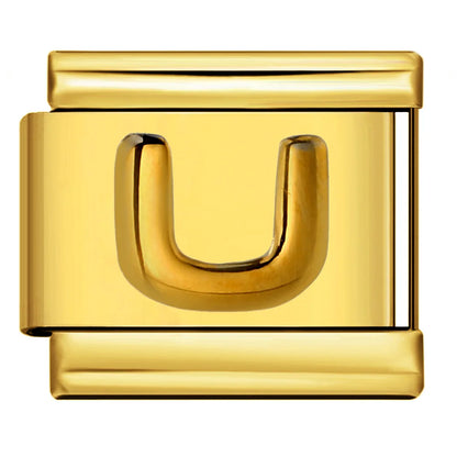 Gold Color 26 English Letters 336
