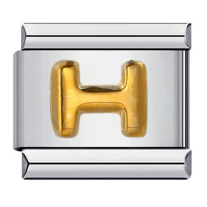 Gold Color 26 English Letters 007