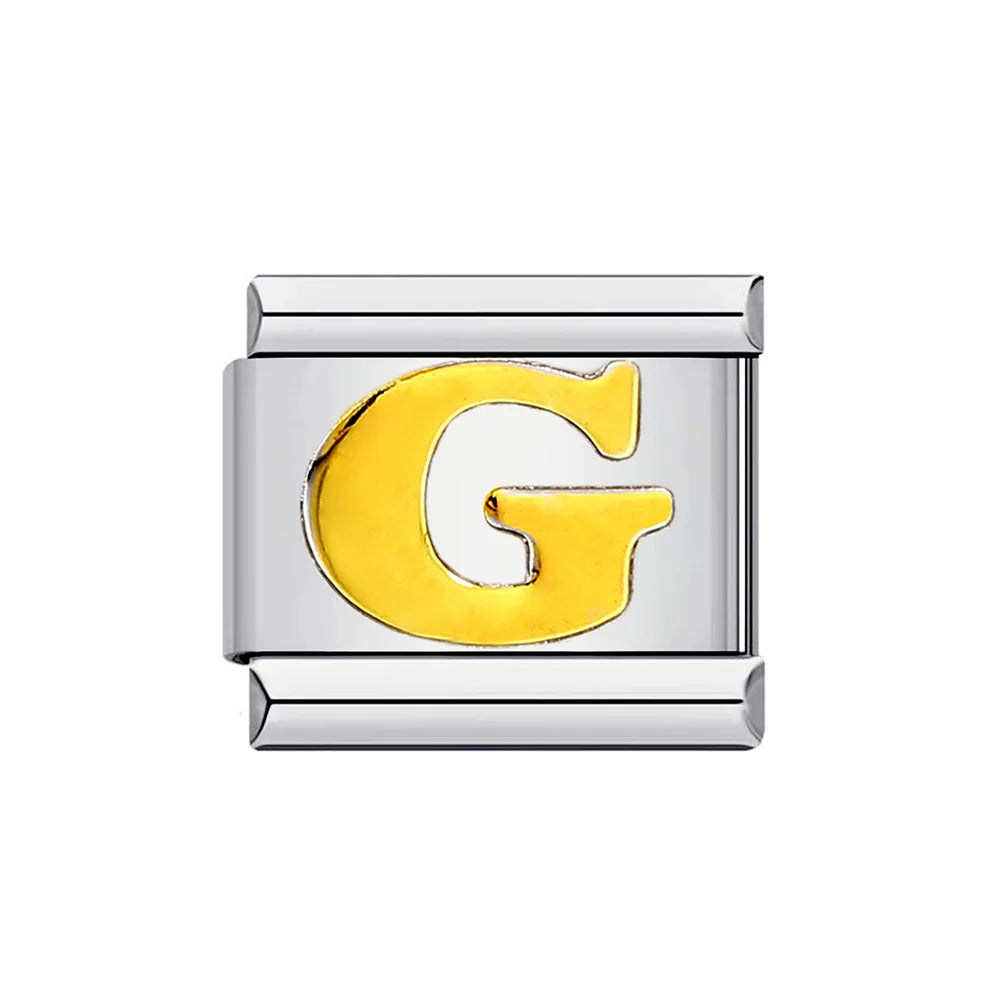 Gold Color 26 English Letters 014