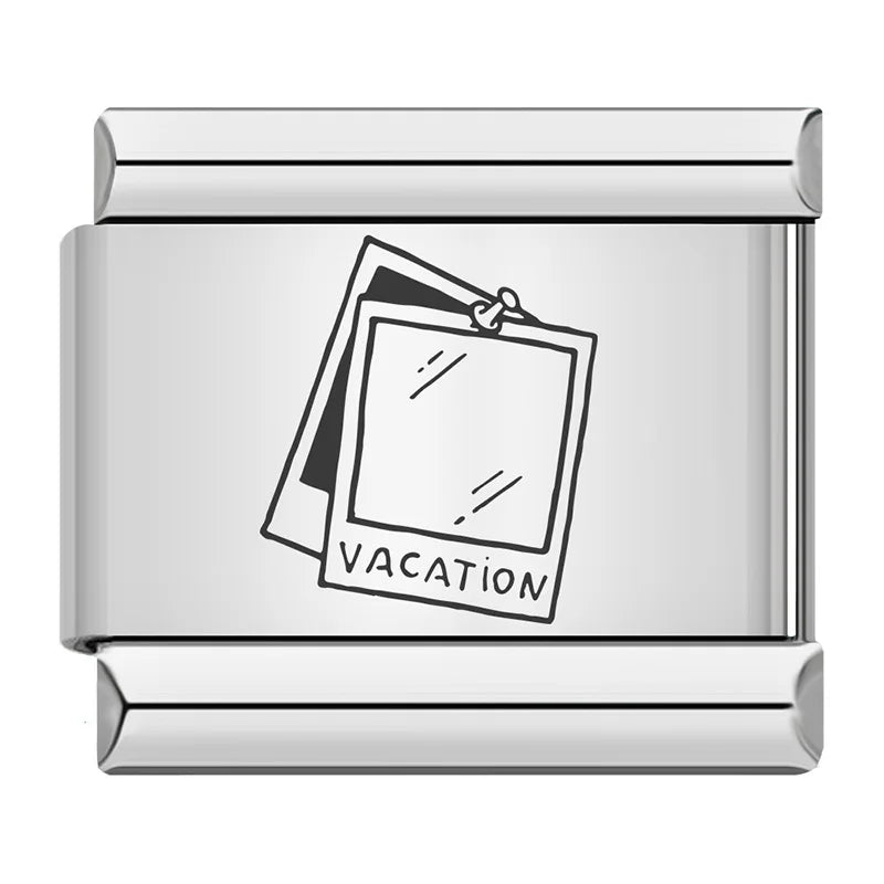 Laser Italian Charm Link 500