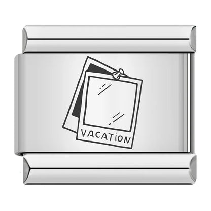Laser Italian Charm Link 500