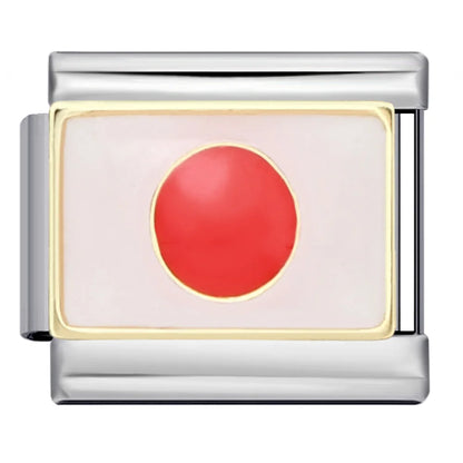 National Flag Italian Charm Links 068