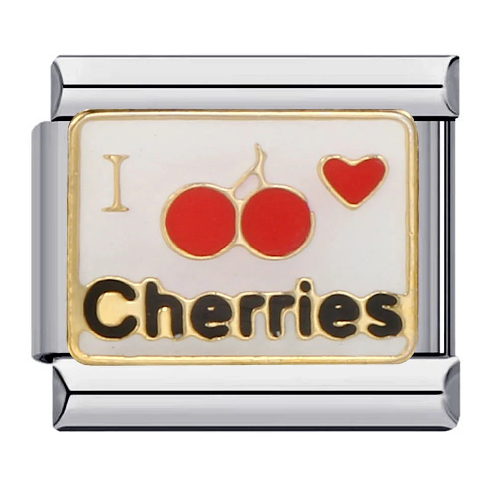 Cherry Italian Charm Link 324