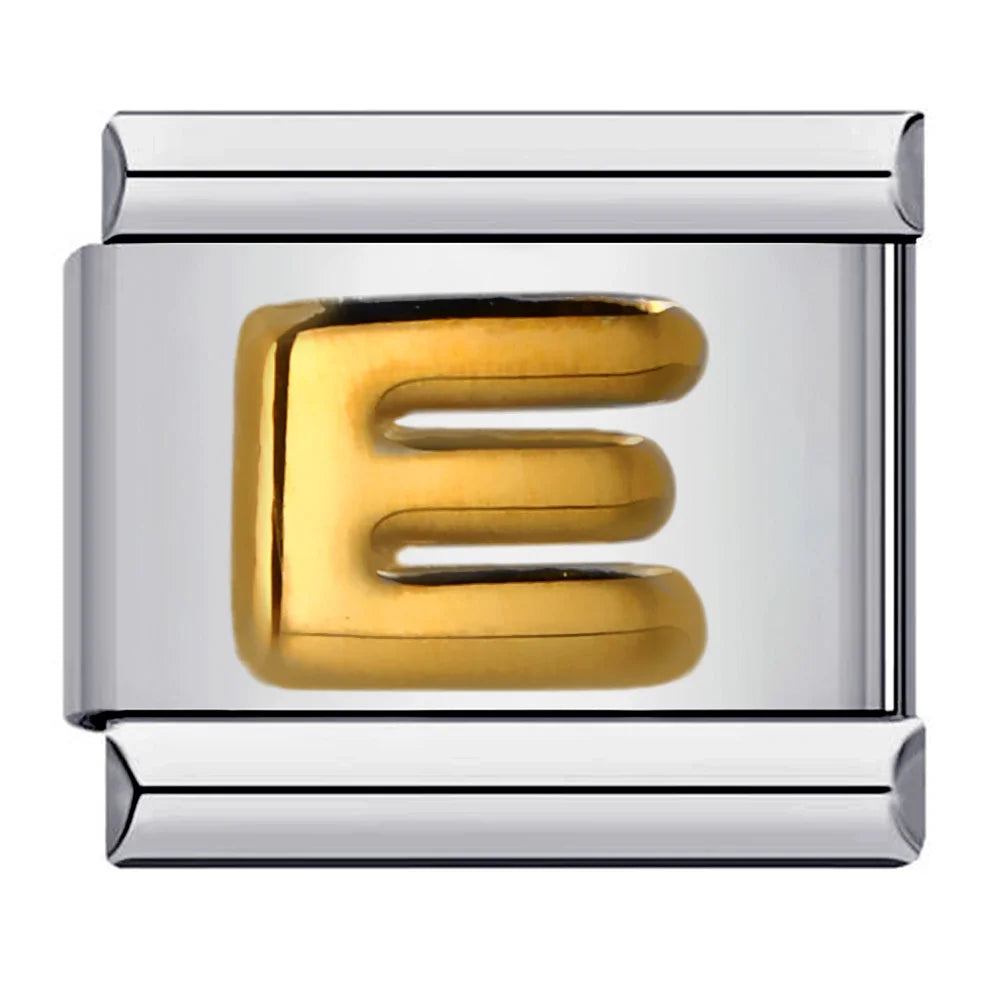 Gold Color 26 English Letters 007