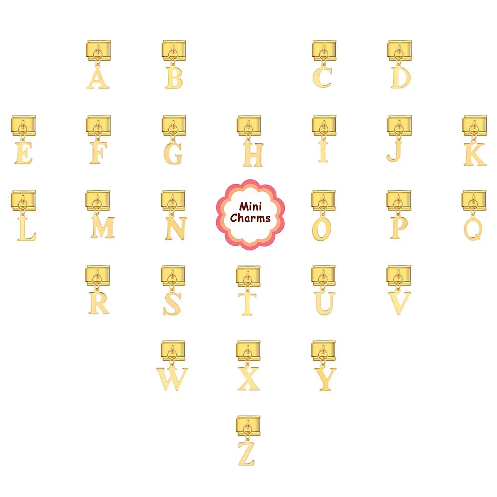Gold Color Pendant 26 English Letter 520