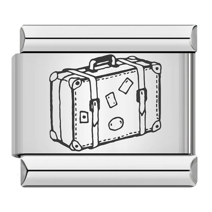 Laser Italian Charm Link 499