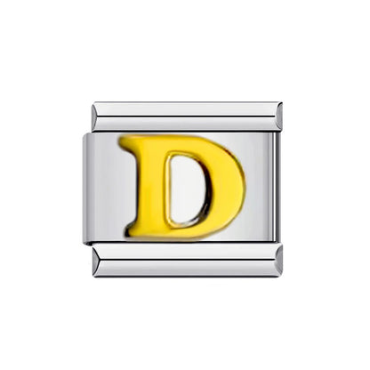 Gold Color 26 English Letters 014