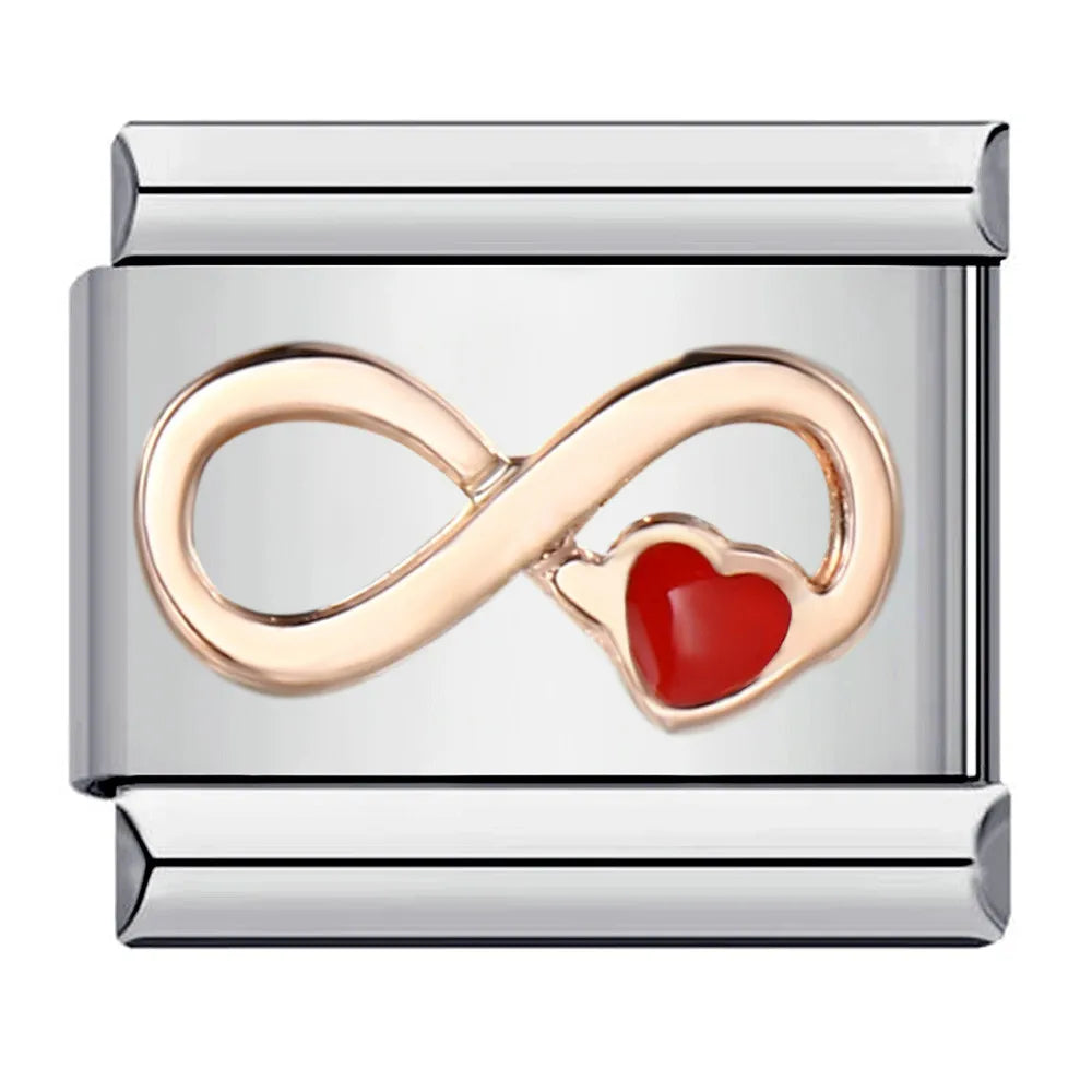Heart Italian Charm Links 121