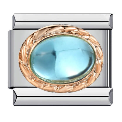 Blue Italian Charm Link 402