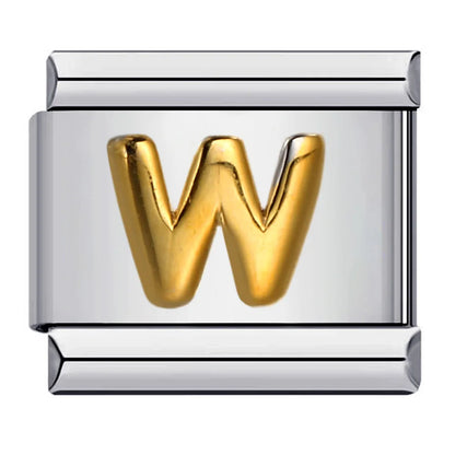 Gold Color 26 English Letters 007