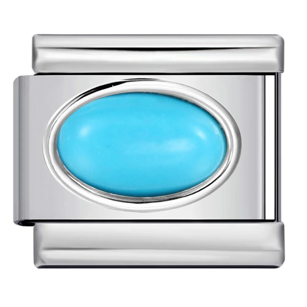 Blue Italian Charm Link 402