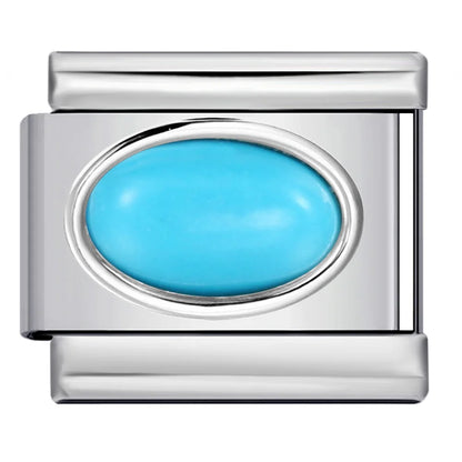 Blue Italian Charm Link 402