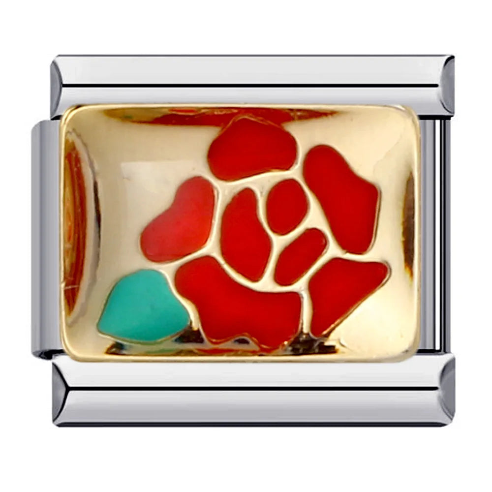 Flower Italian Charm Links 073