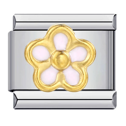 Flower Italian Charm Links 105