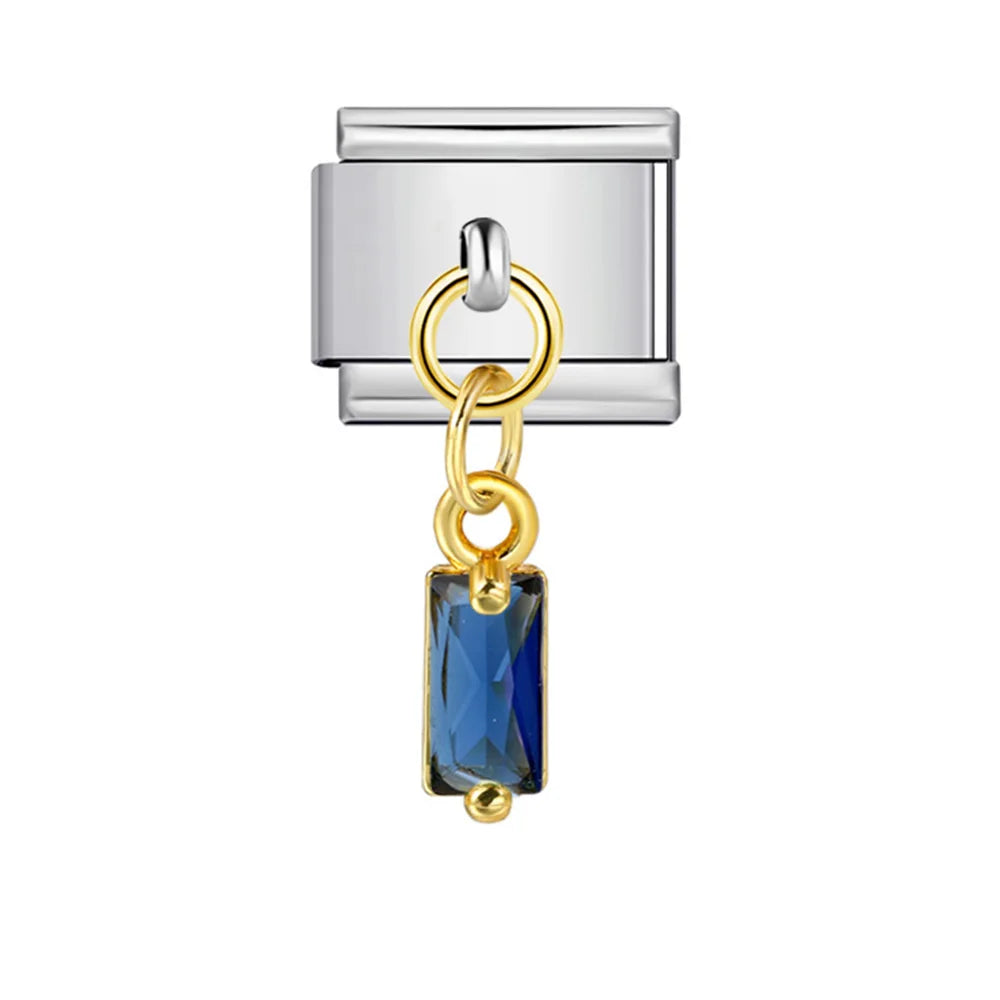 Blue Italian Charm Link 402