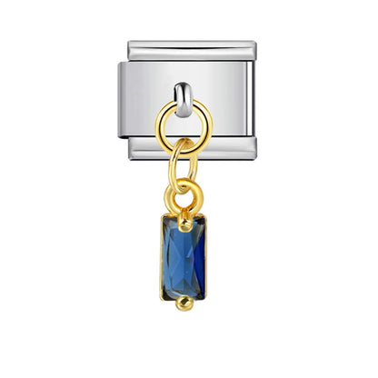 Blue Italian Charm Link 402