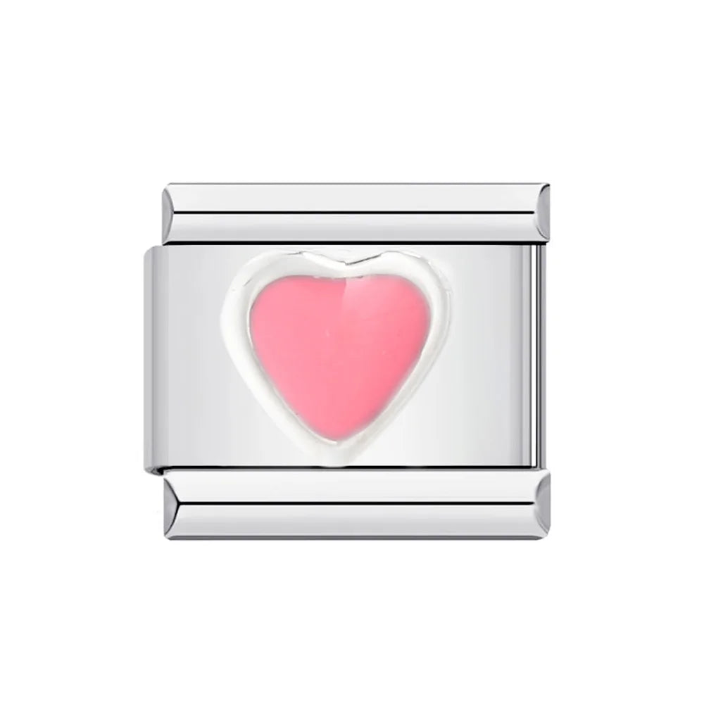 Heart Italian Charm Links 027