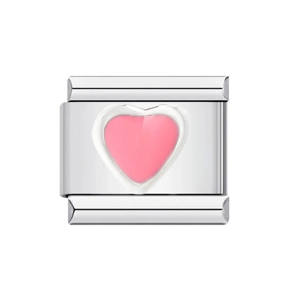 Heart Italian Charm Links 027