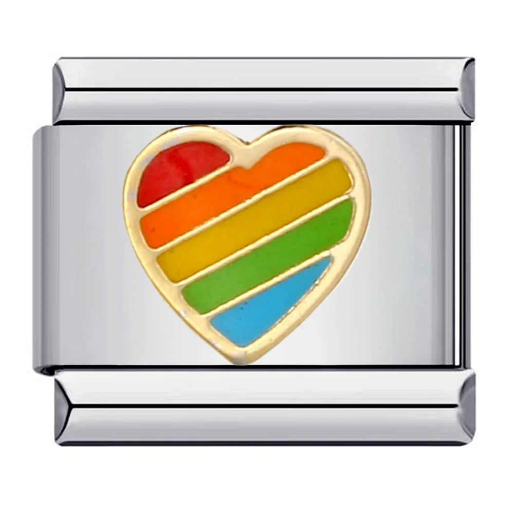 Rainbow Italian Charm Links 151