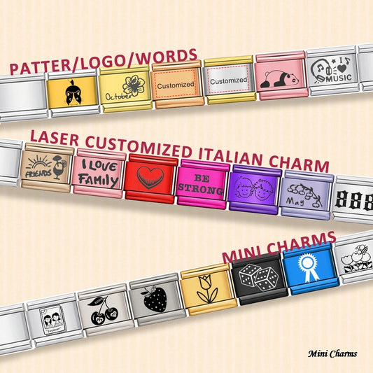 Laser Customization Italian Charm 514