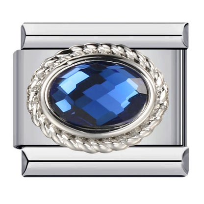 Blue Italian Charm Link 402